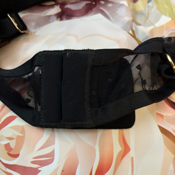 Honey Birdette Bra Mila Black Sexy Corset Lace Up Strappy Bralette Lingerie 40DD - Picture 7 of 10